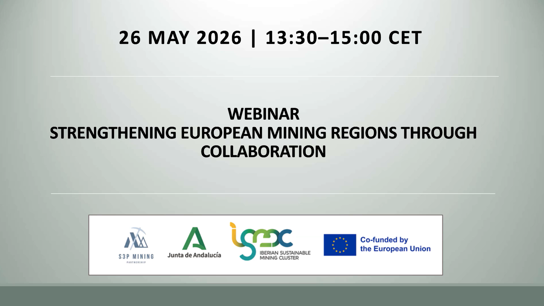 Webinar Strengthening European Mining Regions Through Collaboration