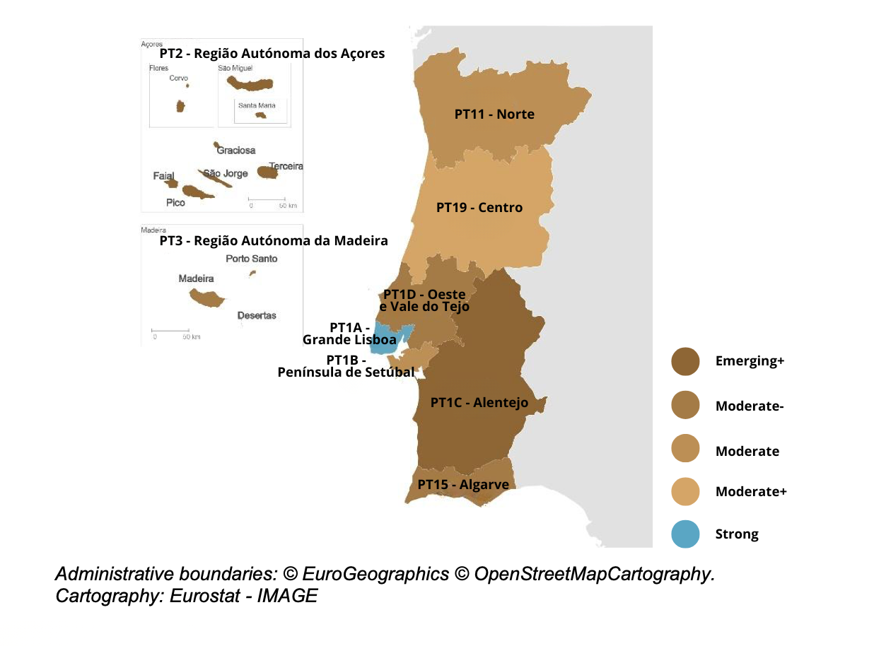 Portugal cresce na inovação, mas mantém assimetrias regionais (RIS2025)