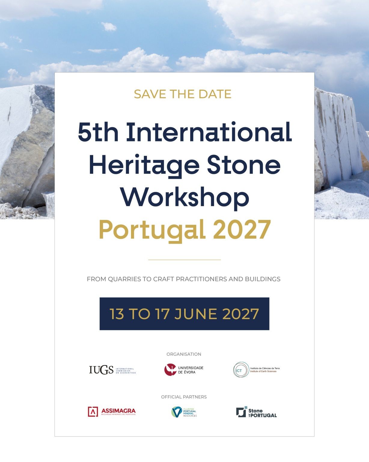 SAVE THE DATE – 5th International Heritage Stone Workshop