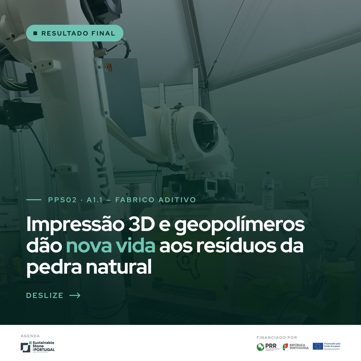 Impressão 3D e Geopolímeros dão Nova Vida aos Resíduos da Pedra Natural
